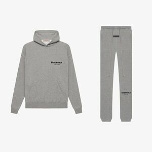 Essentials Dark Oatmeal Hoodie and Sweatpants Set